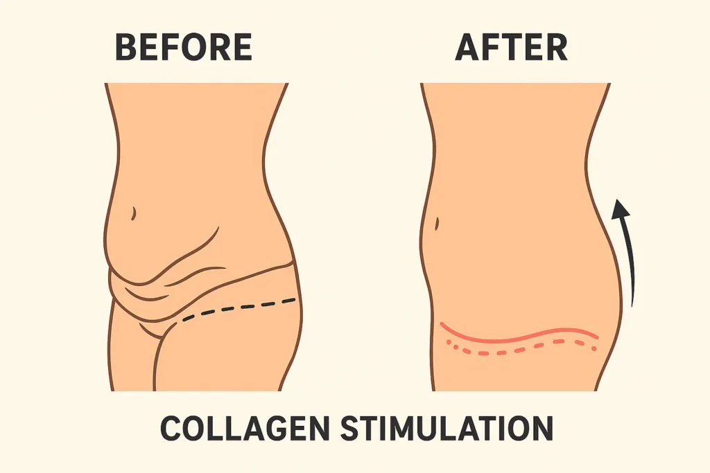 Before and after results for sagging skin after weight loss injections Ruislip