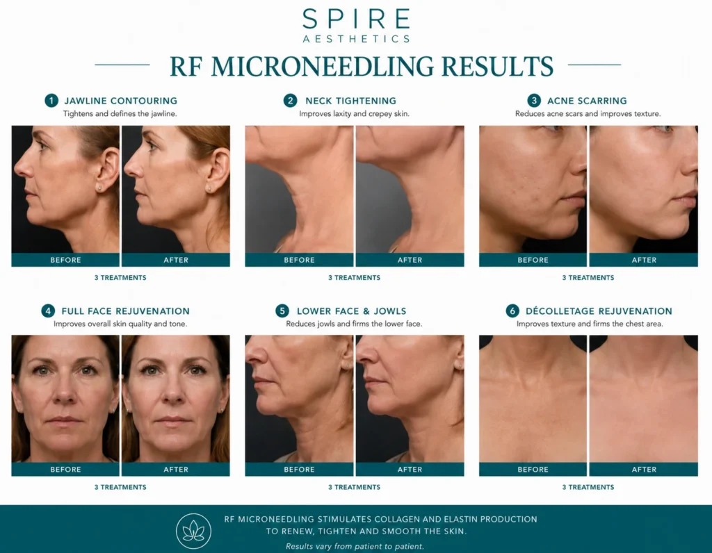 RF Microneedling Skin tightening Ruislip results