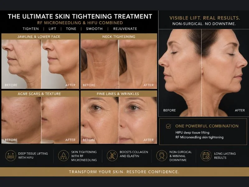 Results of combined treatment for the ultimate skin tightening treatment Ruislip