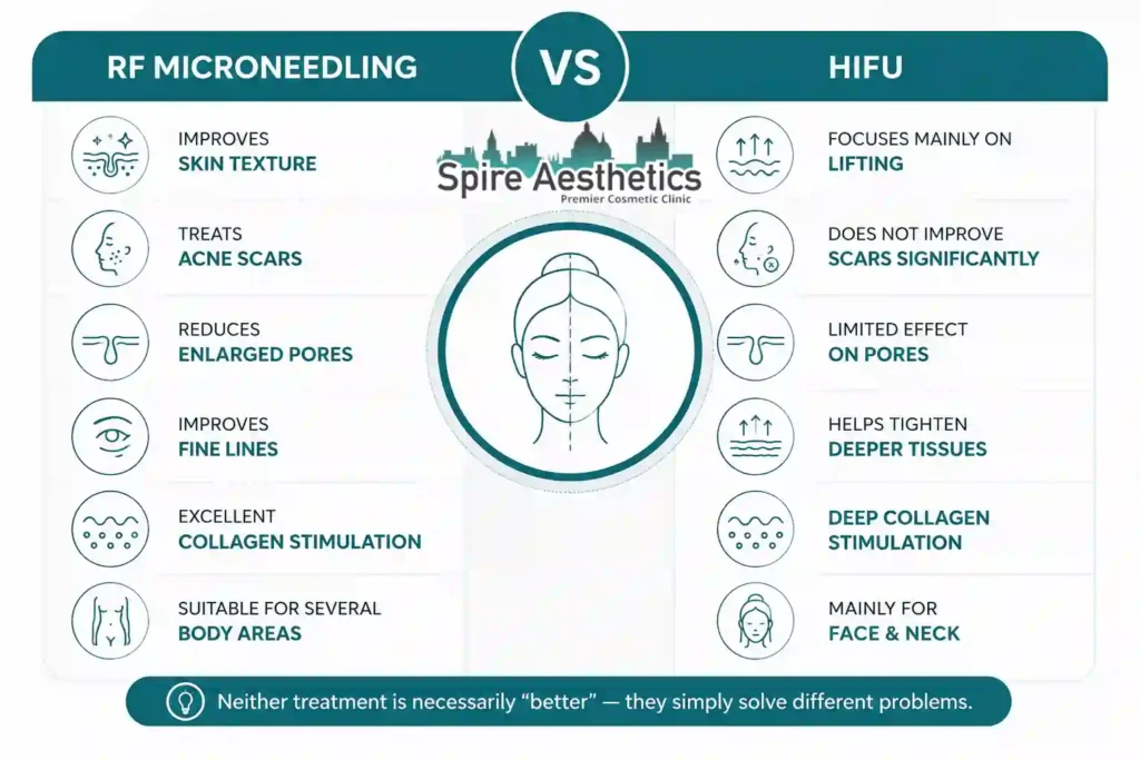 RF Microneedling vs HIFU: Which Treatment Gives Better Results Ruislip?